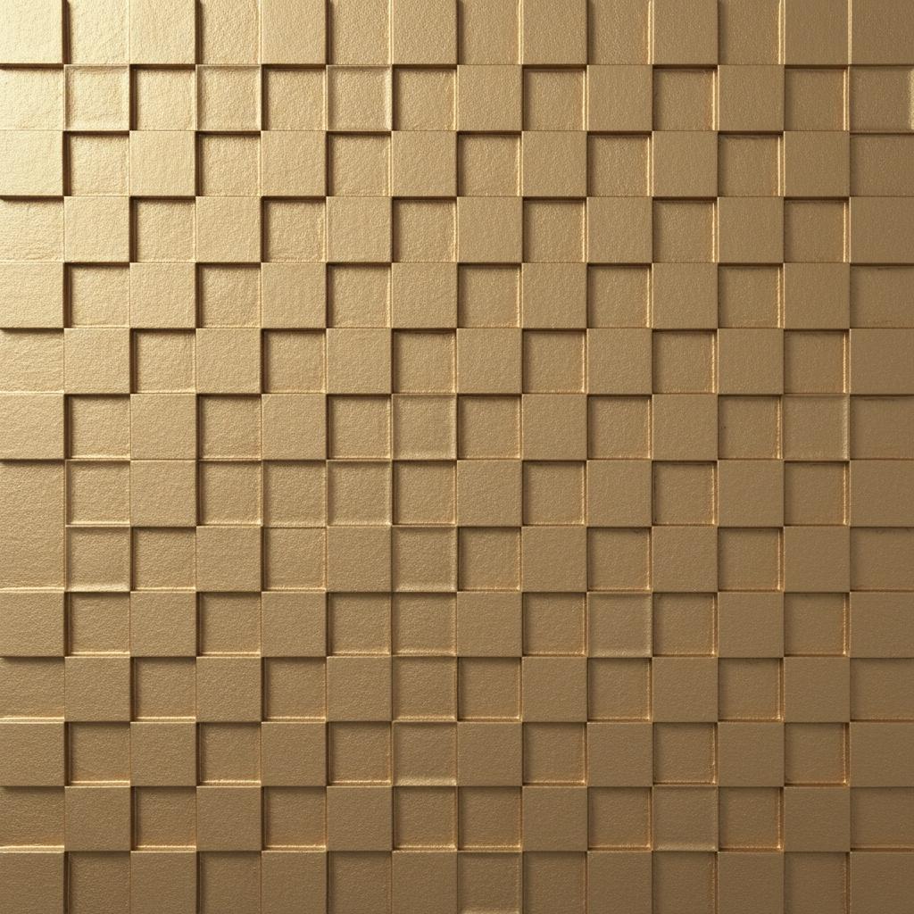 Resplendent Gilded Lattice: A Meditative Study In Geometric Symmetry And Light — David Moreau