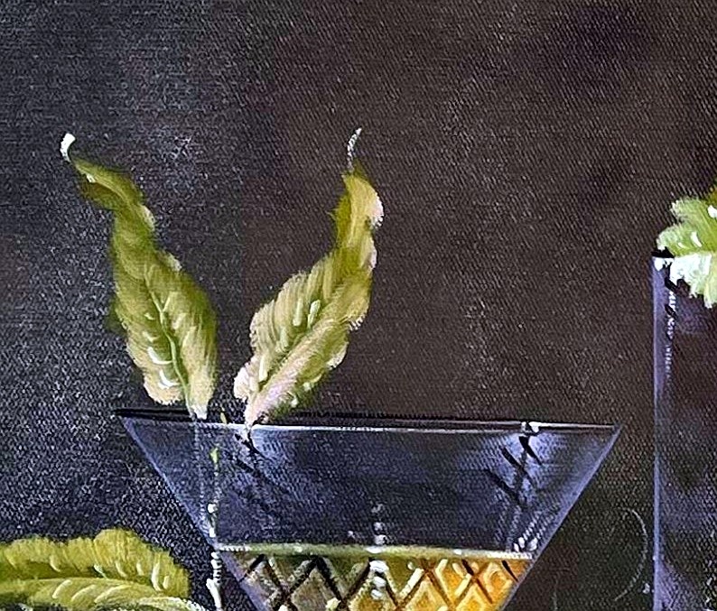 Baroque Fruit Still Life with Blue Bowl - detail