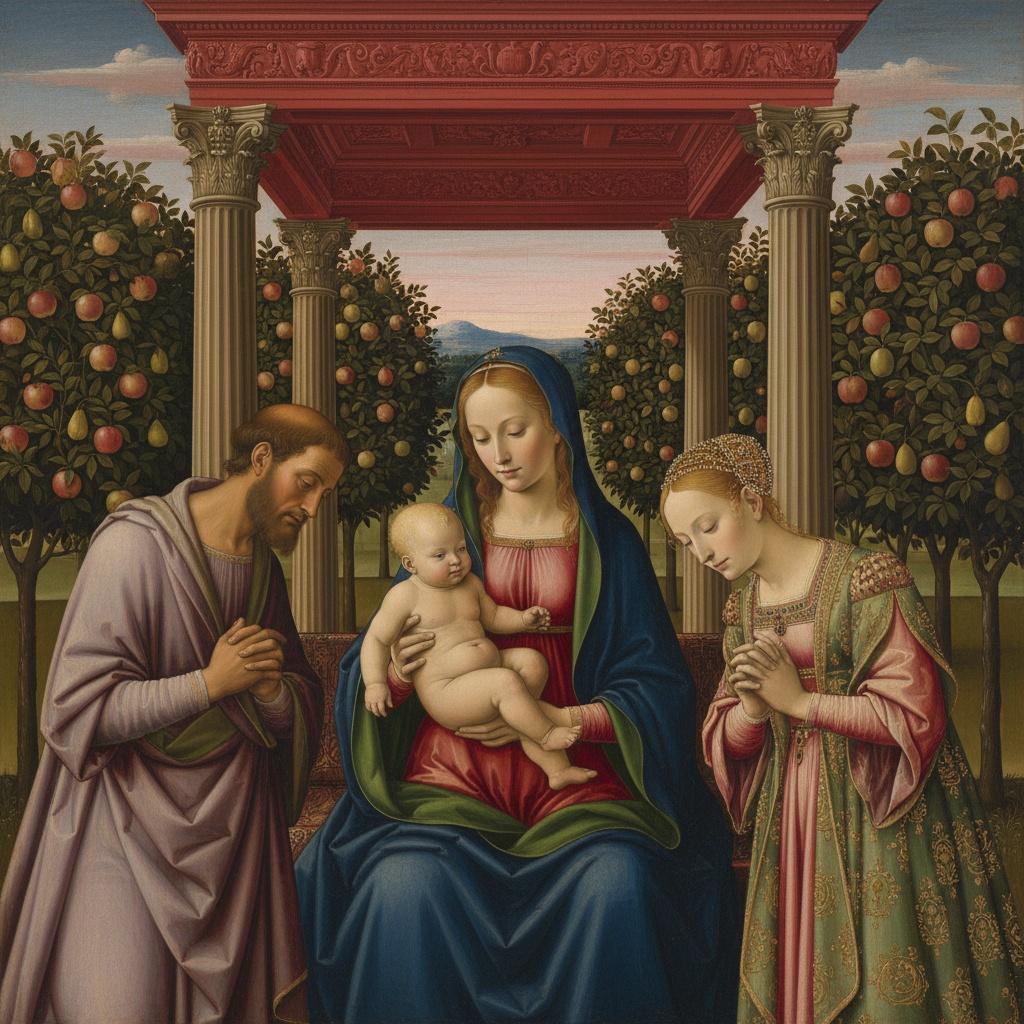 Eternal Devotion In The Sacred Orchard: A Renaissance Monolith — Marc Duvallier