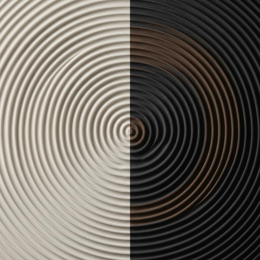 Eternal Equilibrium: A Monolithic Study In Radial Light And Shadow — Laurent Fabre
