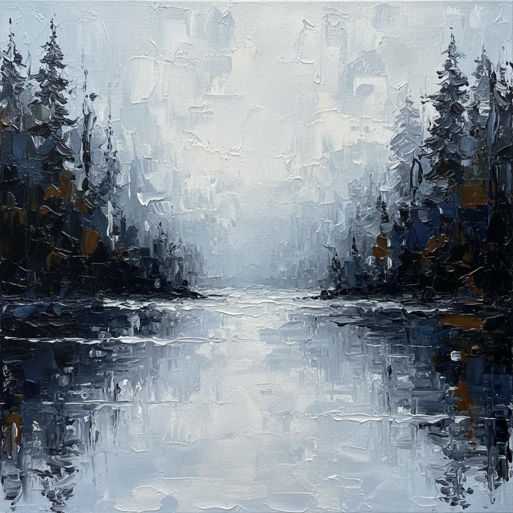 Silent Echoes Of The Mist: A Monochromatic Study In Eternal Solitude — Christian Noiret