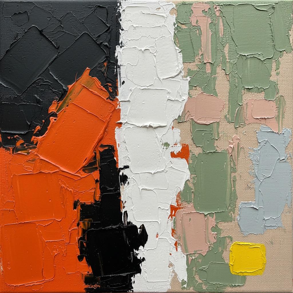Tectonic Fragments In Obsidian And Amber: A Monumental Study Of Impasto Chaos — Christian Noiret