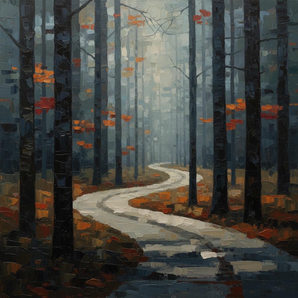 Convergence Of The Silent Path: An Autumnal Monolith — Jacques Villedieu