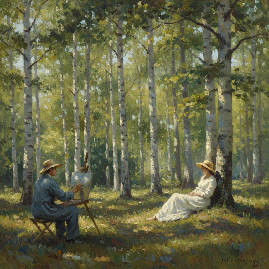 Luminous Reverie: A Study In Dappled Light And Grace — Marc Duvallier