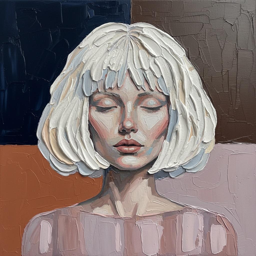 Eternal Serenity In Sculpted Impasto: A Monumental Study Of Meditative Silence — David Moreau