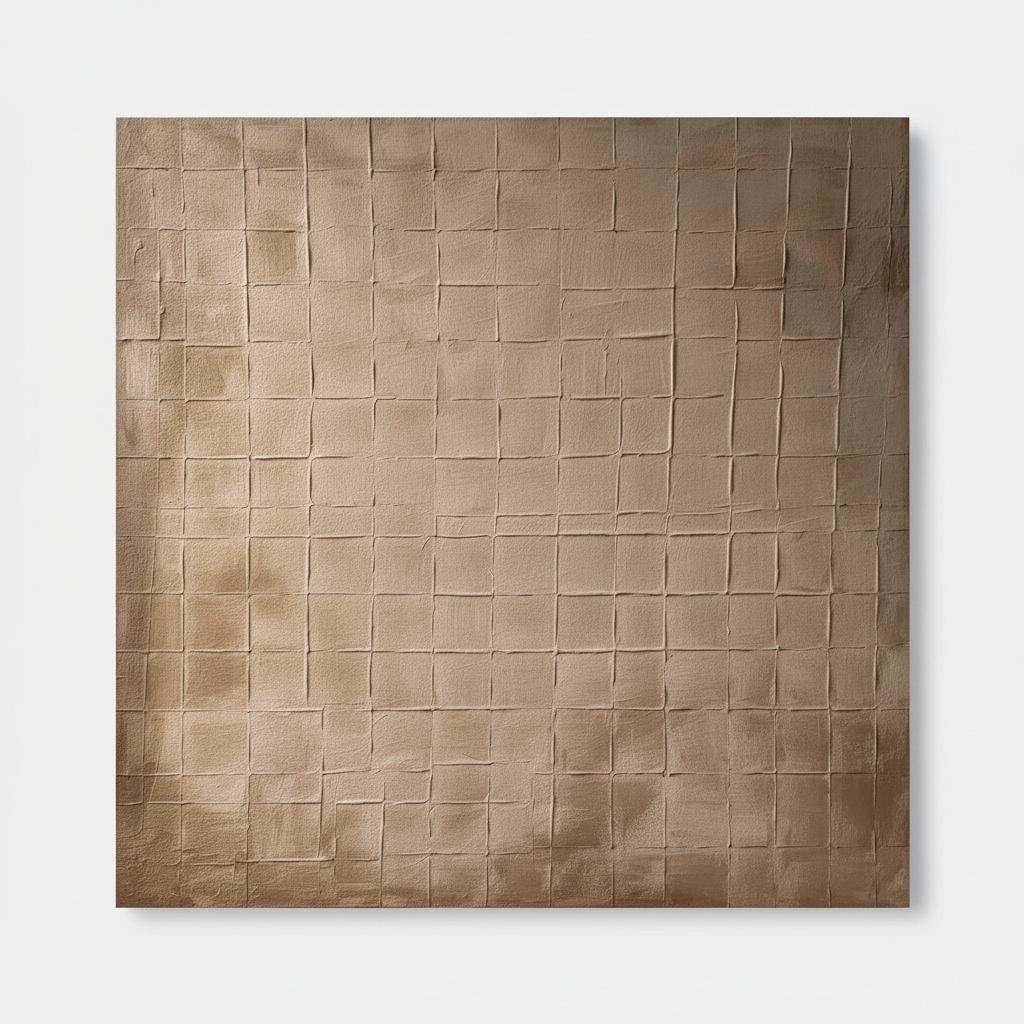 Monolithic Echoes Of Sepia Parchment In A Meditative Mosaic Of Timeless Earth — David Moreau