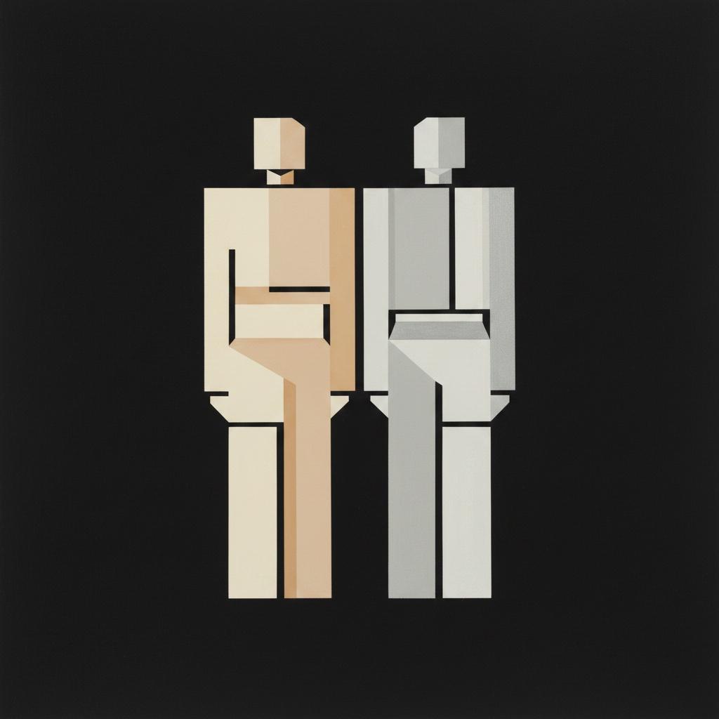 Duality In Planes: A Symmetrical Study Of Form Against Absolute Void — Christian Noiret