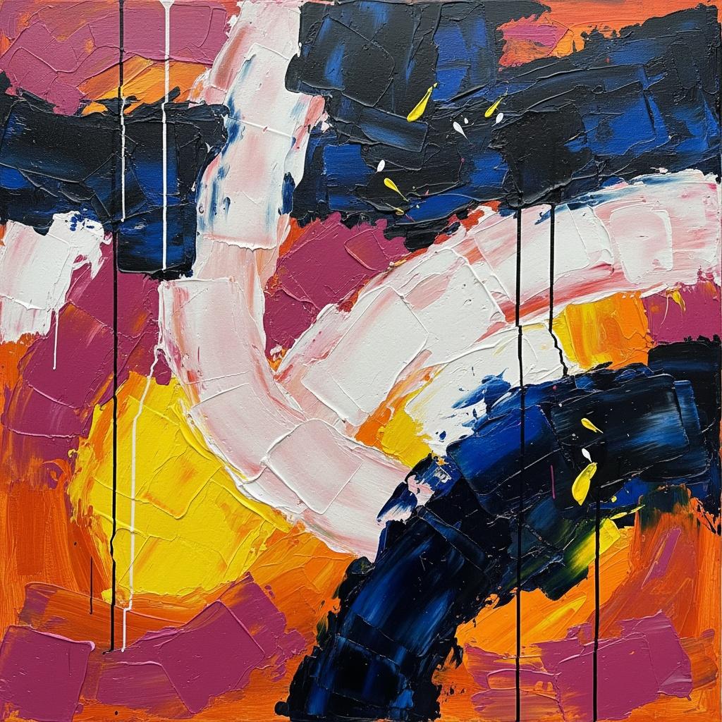 Celestial Kineticism: A Singular Study Of Impasto Motion And Radiant Chromatic Tension — Christian Noiret
