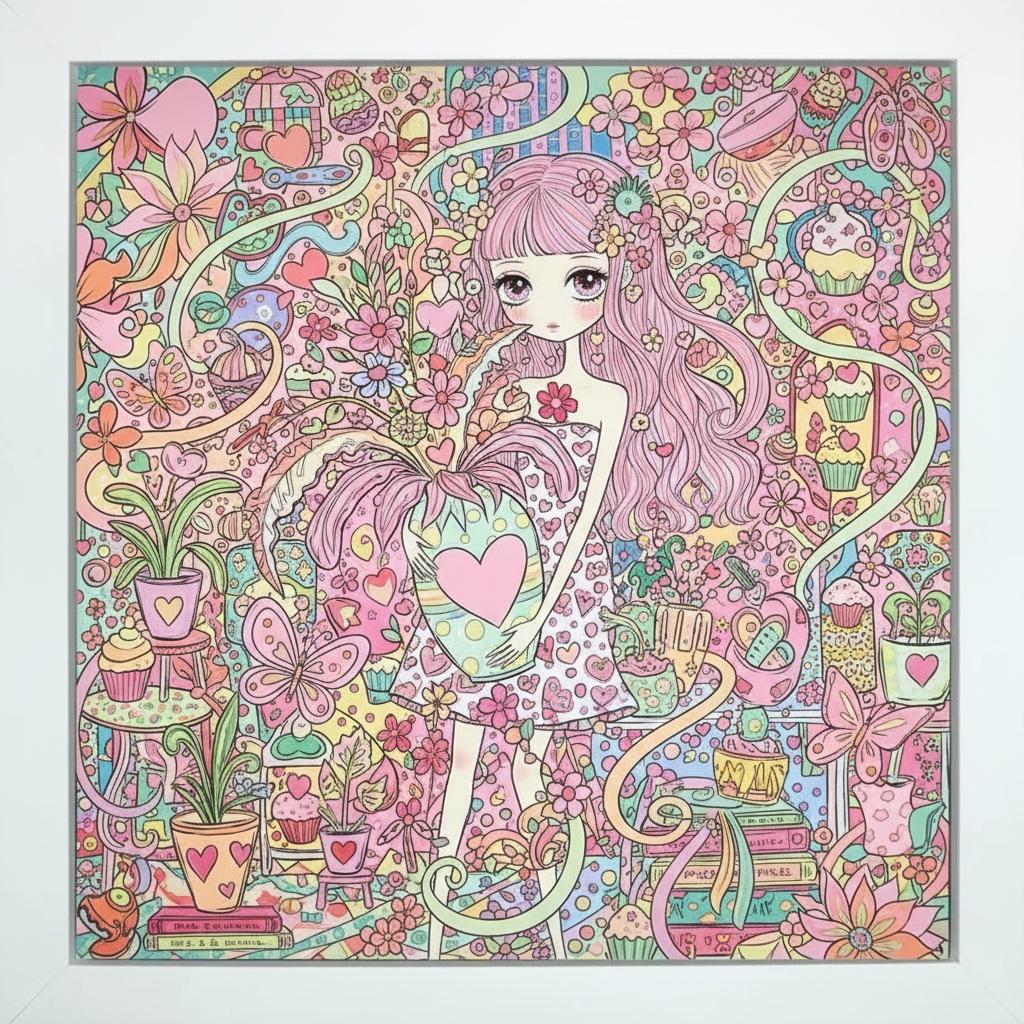 A Dreamlike Tapestry Of Pastel Whimsy And Serene Floral Reverie — Gabrielle Rolland