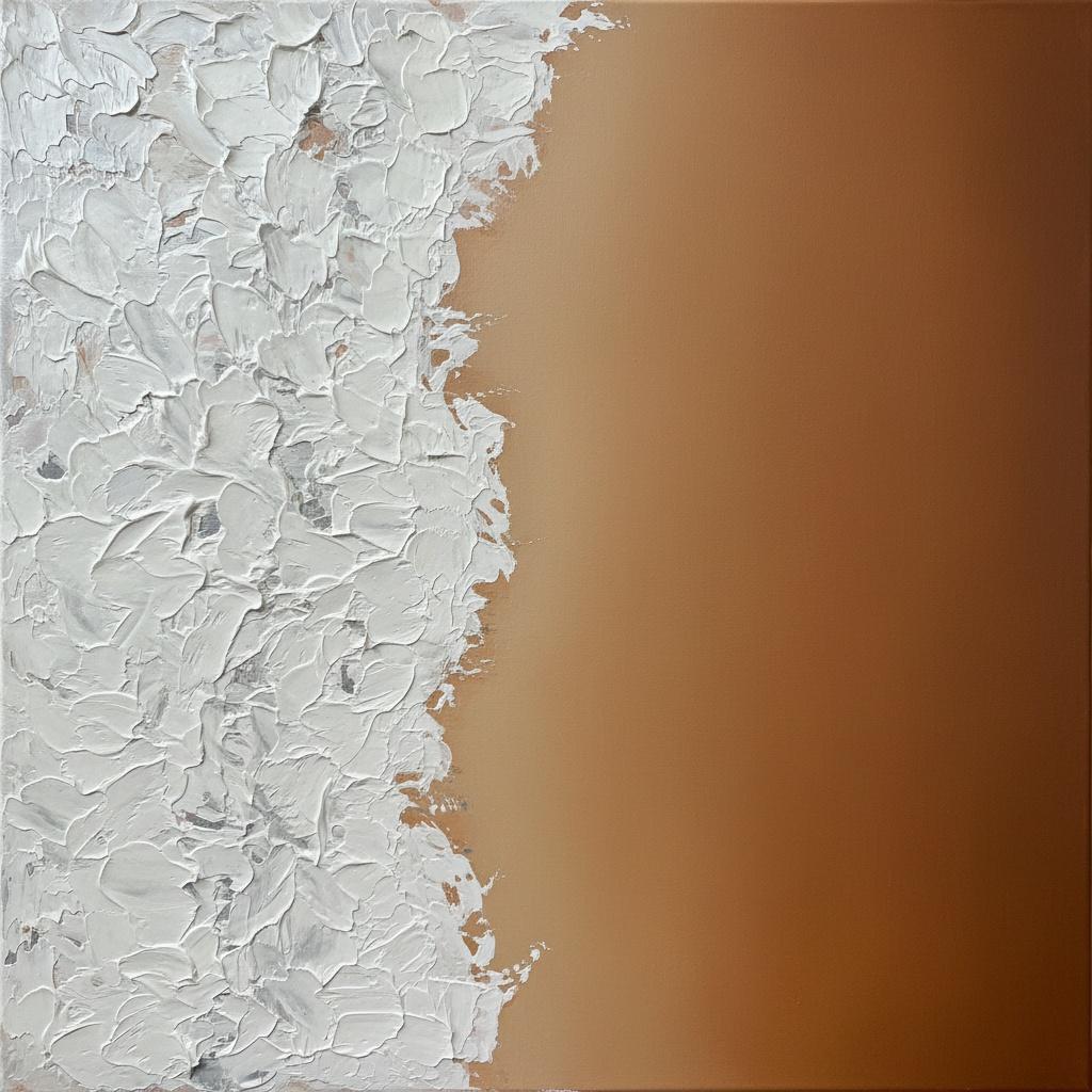 Fragmented Ivory Relief Amidst A Vast And Silent Ochre Horizon — David Moreau