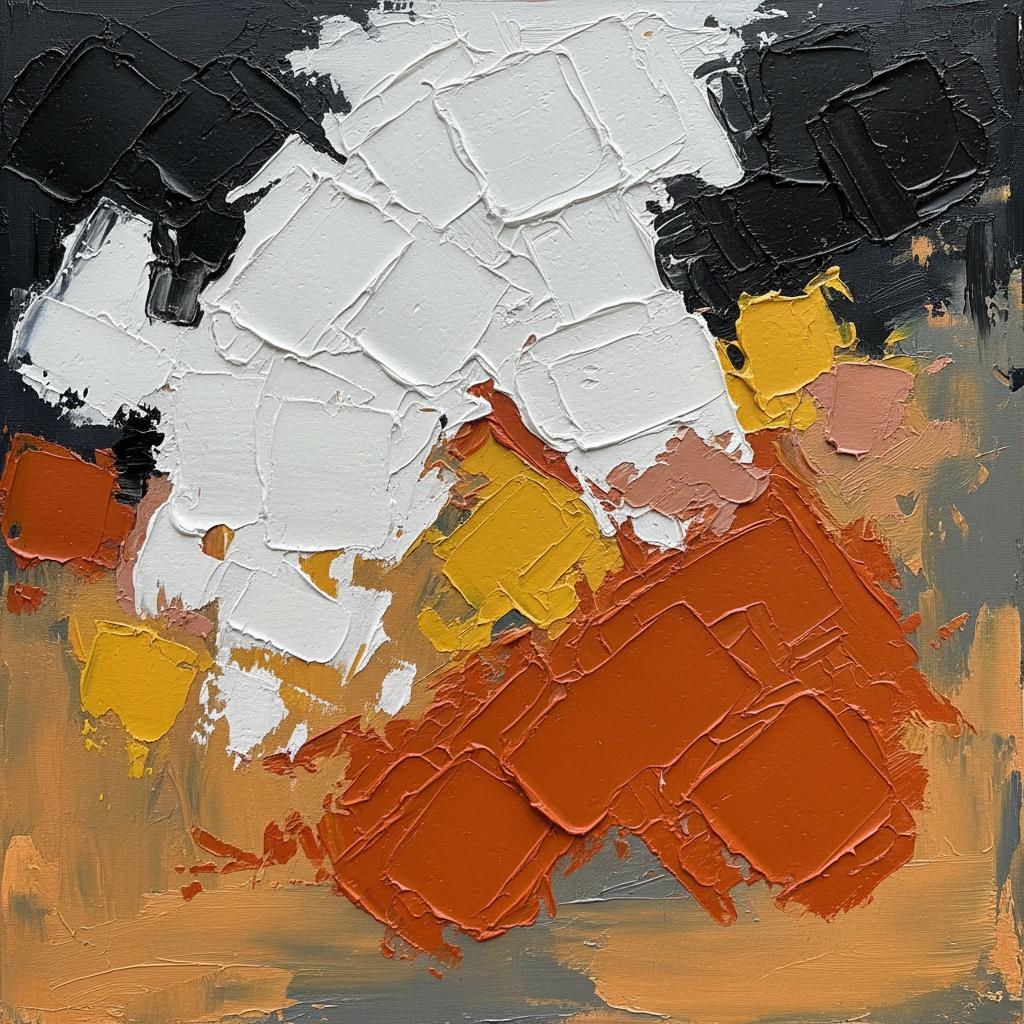 Fragmented Monolith: A Spontaneous Study In Sculptural Impasto And Earthbound Tension — Christian Noiret