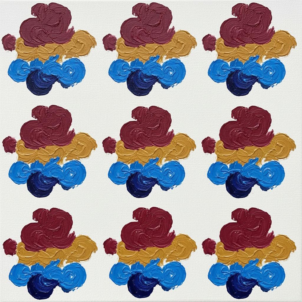 Rhythmic Impressions In Burgundy And Gold: A Singular Study Of Geometric Organicism — Julien Vasseur