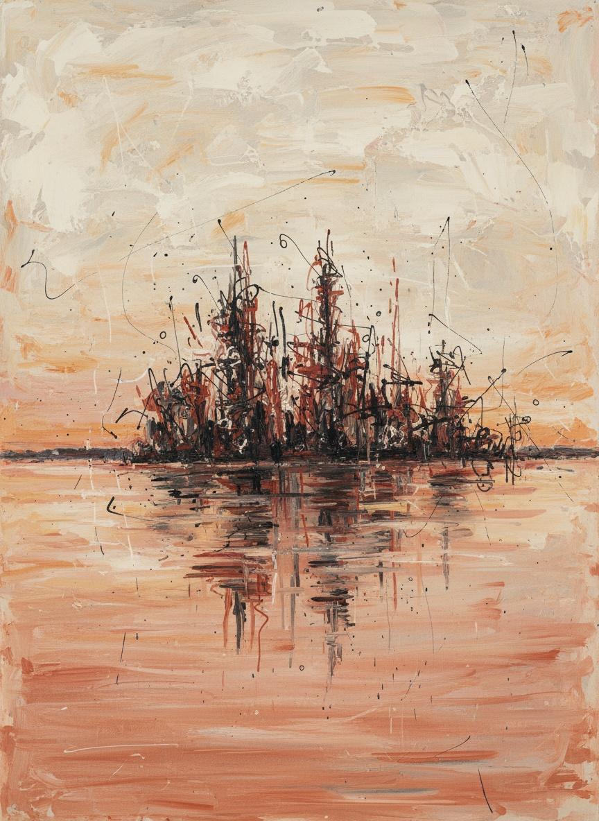Echoes Of An Ochre Horizon: Fragmented Urbanity No. 1 — Jacques Villedieu