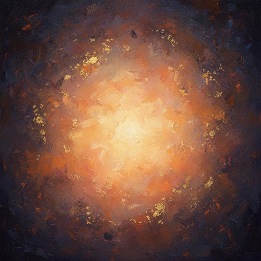 Celestial Radiance: A Singular Explosion Of Gold And Indigo Light — Christian Noiret