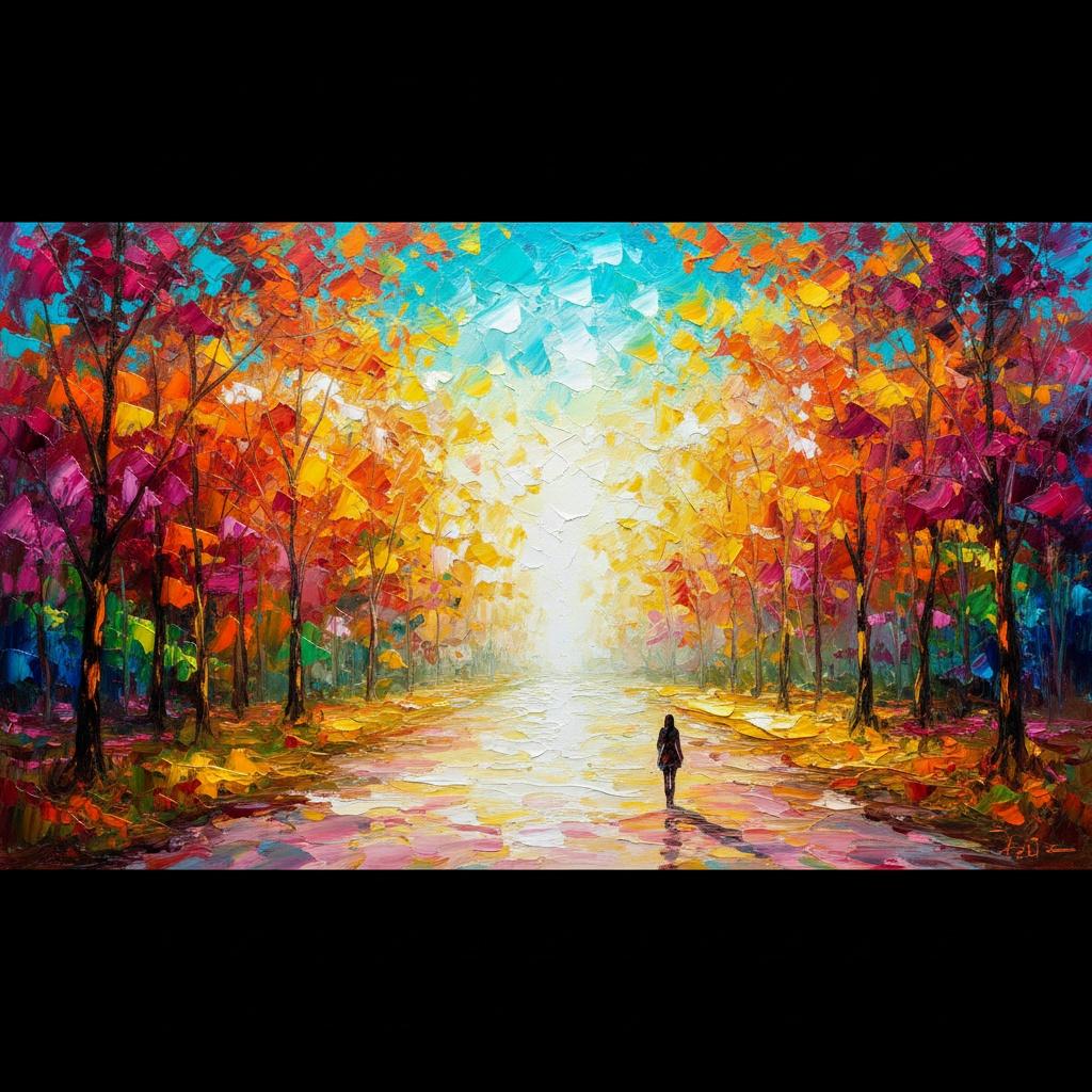 Ethereal Radiance: A Singular Journey Through The Luminous Autumnal Path — Christian Noiret