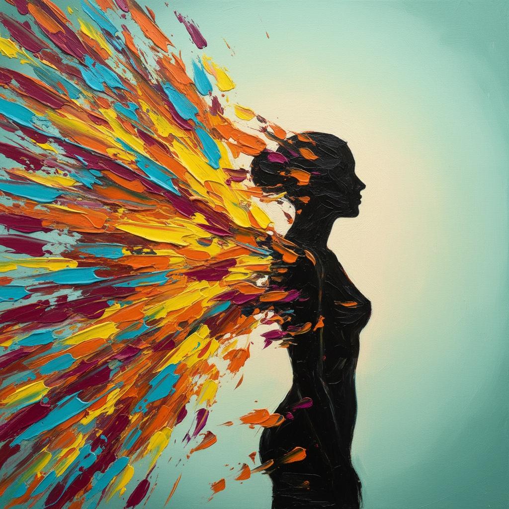 Fragmented Echoes Of A Primal Soul In Radiant Impasto Motion — Christian Noiret