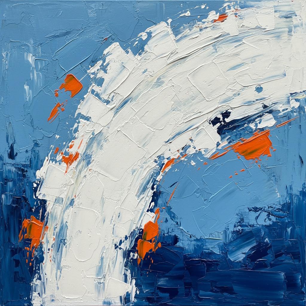 Celestial Arc In Motion: A Monumental Study Of Impasto And Midnight Light — Laurent Fabre