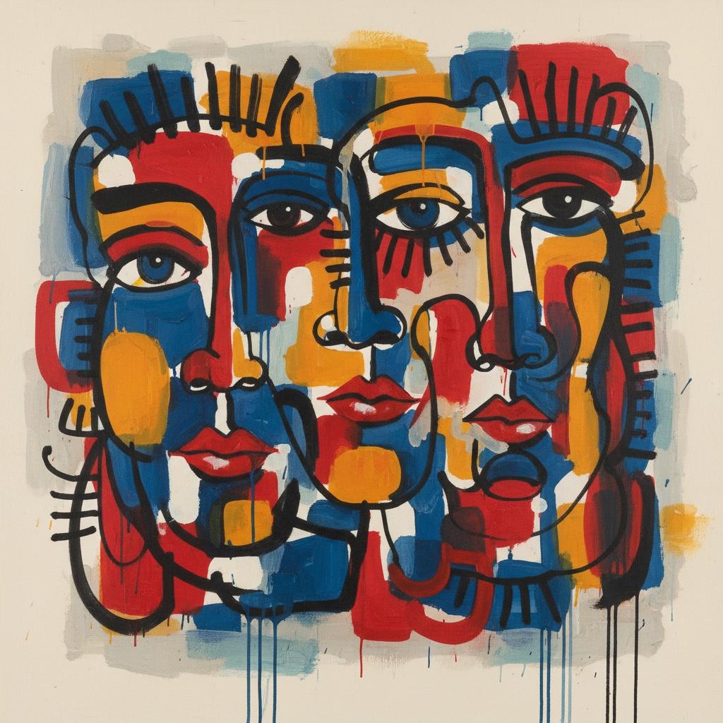 Primal Rhythms In Primary Tones: A Monumental Study Of Triple Silhouettes — Christian Noiret