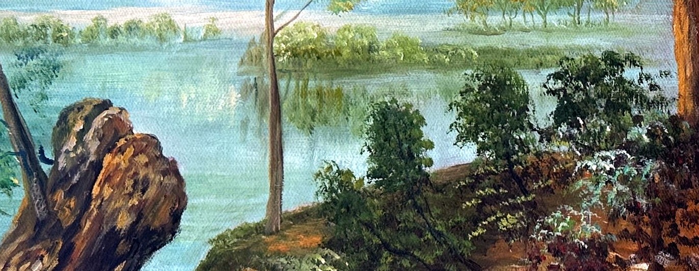 Paesaggio fluviale (River Landscape) - detail