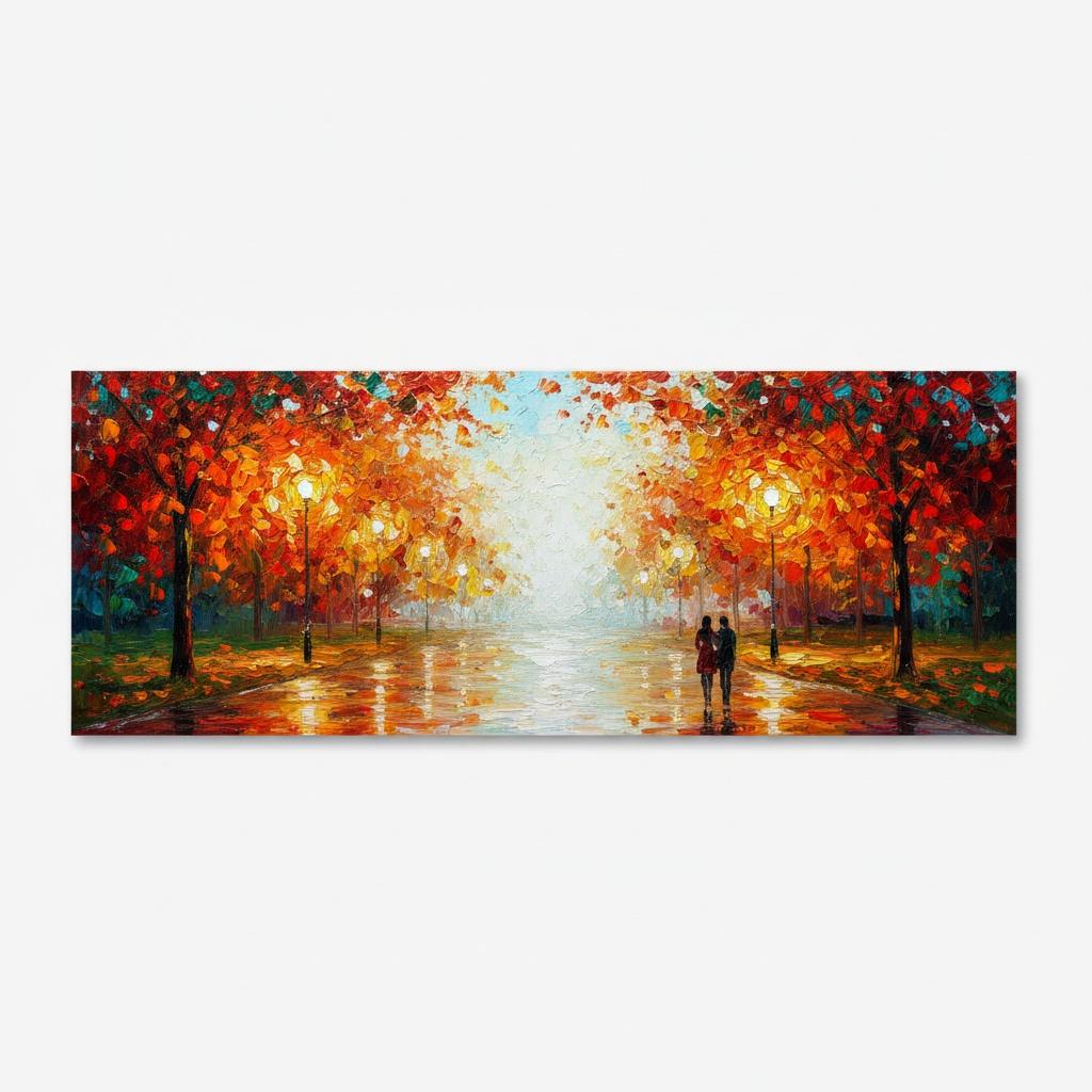 Luminous Autumnal Path: A Singular Vision Of Golden Light And Silent Shadows — Christian Noiret
