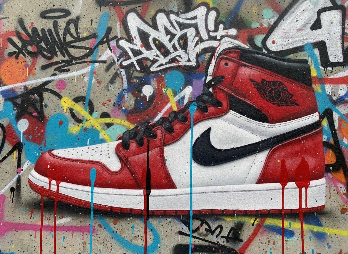 Urban Pulse: A Singular Symphony Of Crimson Motion And Spontaneous Street Expression — Théo Masson