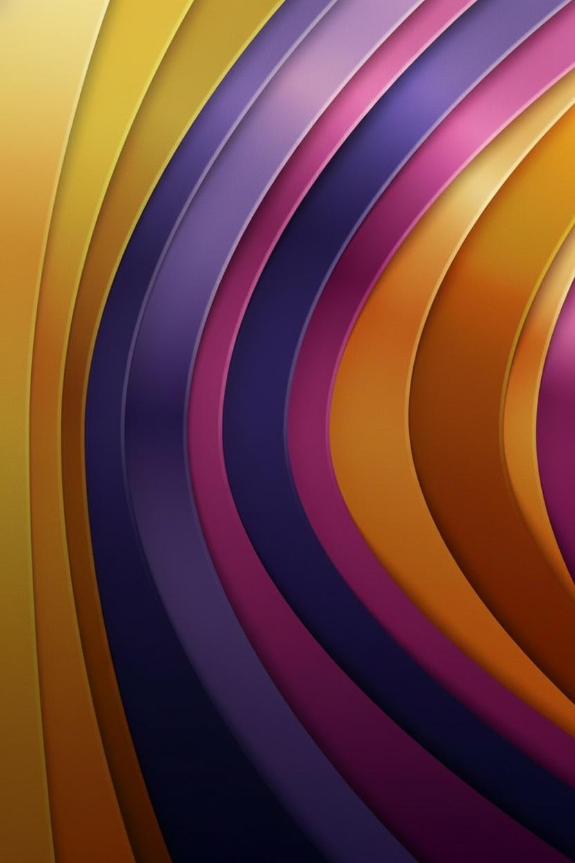 Ethereal Rhythms In Indigo And Gold: A Singular Meditative Flow Of Curvilinear Light — Laurent Fabre