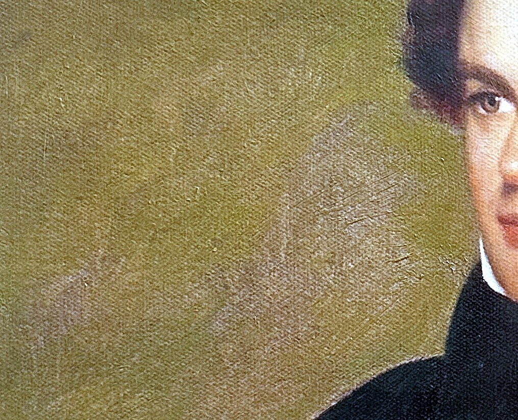Portrait of Nathaniel Hawthorne - detail