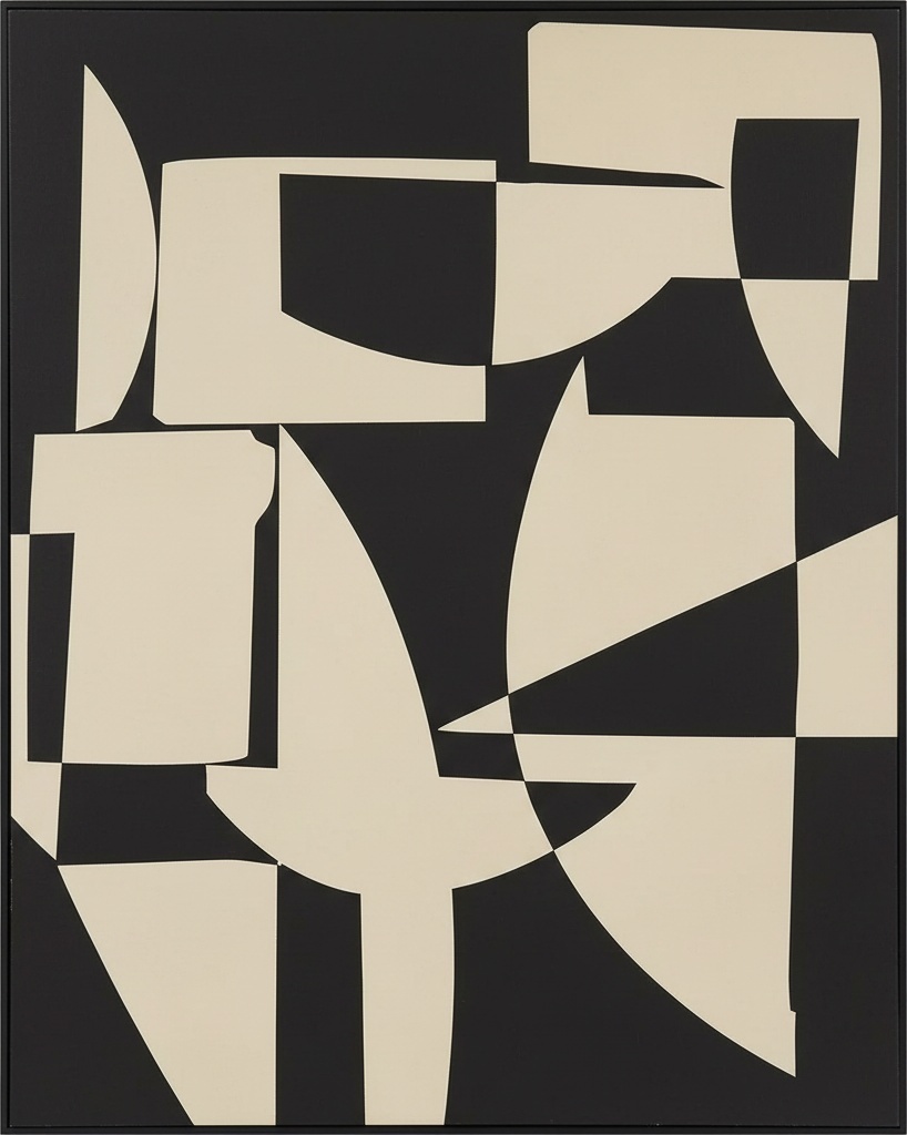 Monolithic Equilibrium: A Singular Study Of Interlocking Shadows And Cream Silhouettes — Laurent Fabre