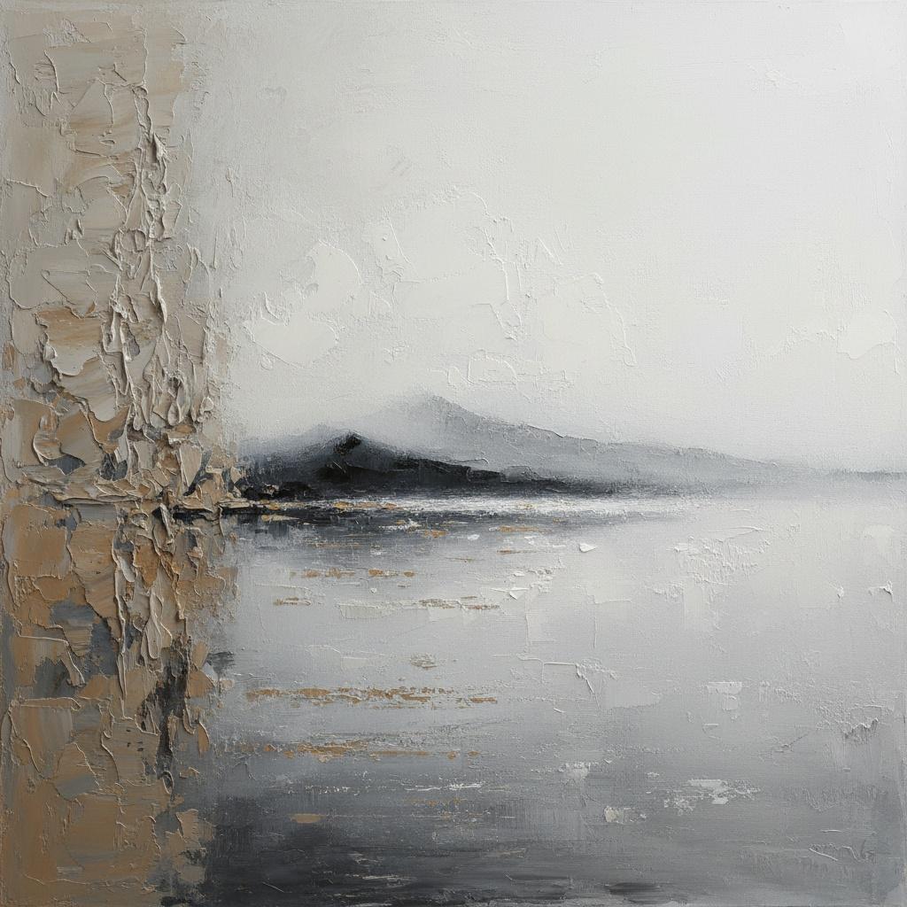 Monolithic Silence Over An Infinite Horizon Of Muted Slate And Bone — David Moreau