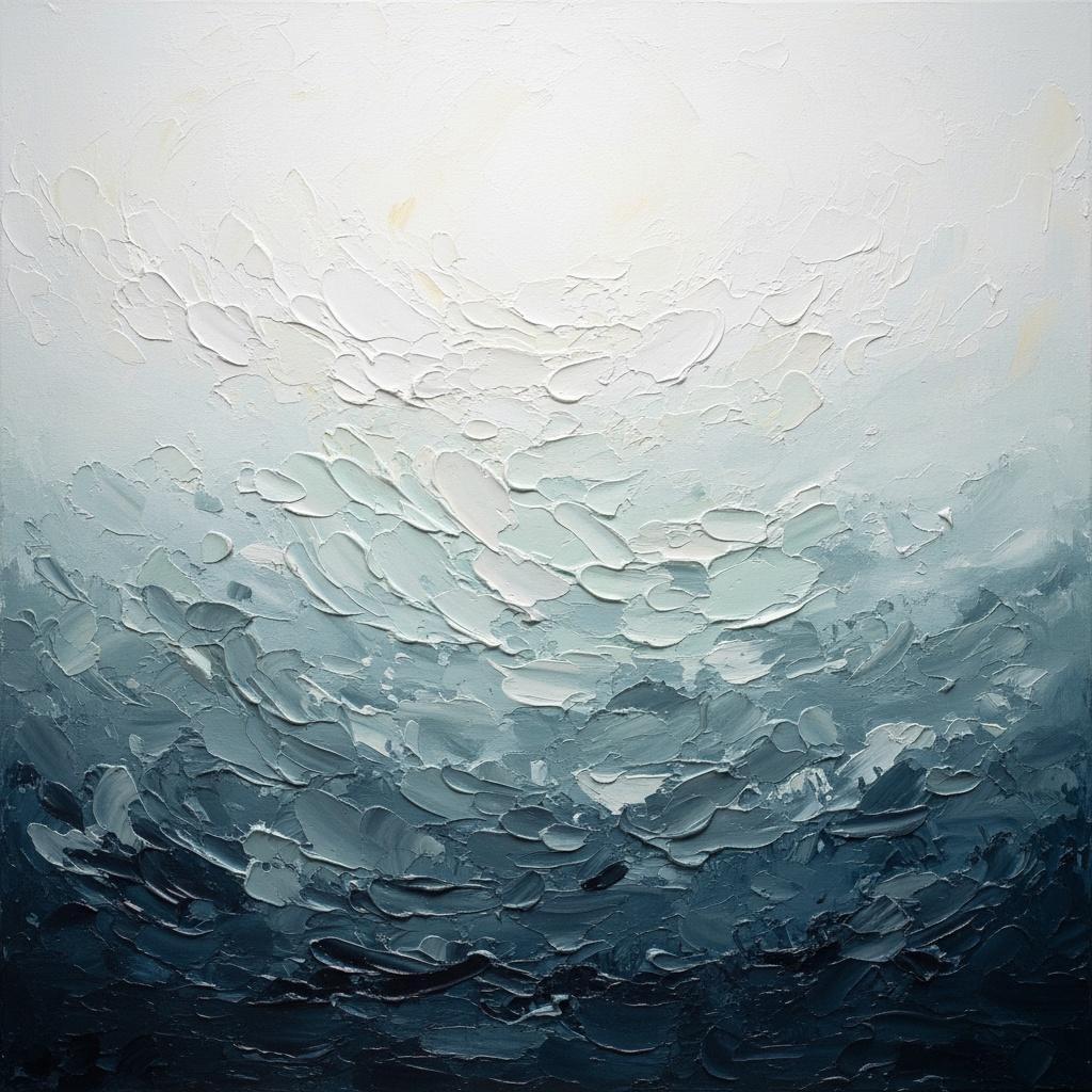 Celestial Tides In Ivory And Obsidian: A Monumental Study Of Sculpted Light — David Moreau