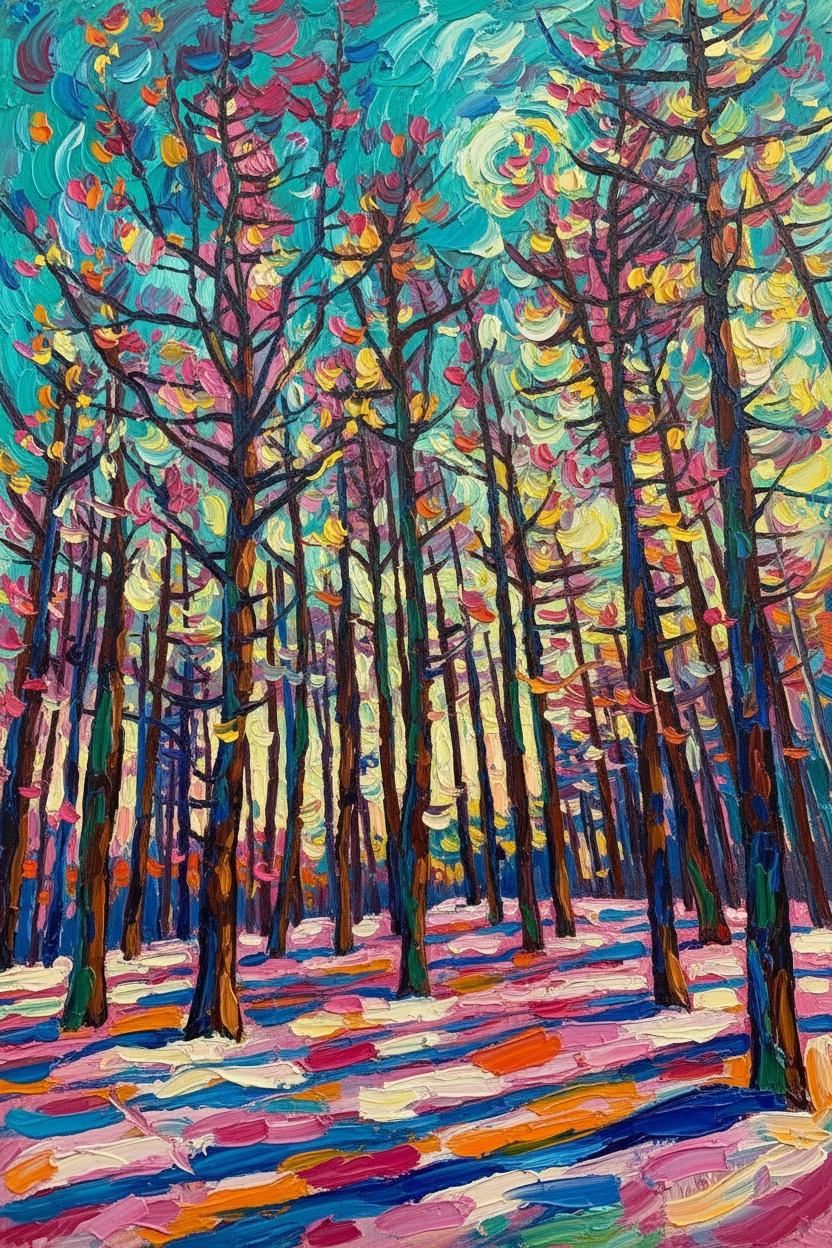 Chromatic Resonance In The Cyan Grove — Aurélie Lemoine