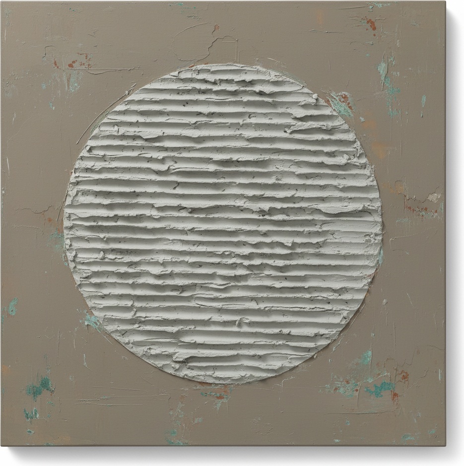 Monolithic Silence: A Textured Study In Ethereal Taupe And Sculptural Light — David Moreau