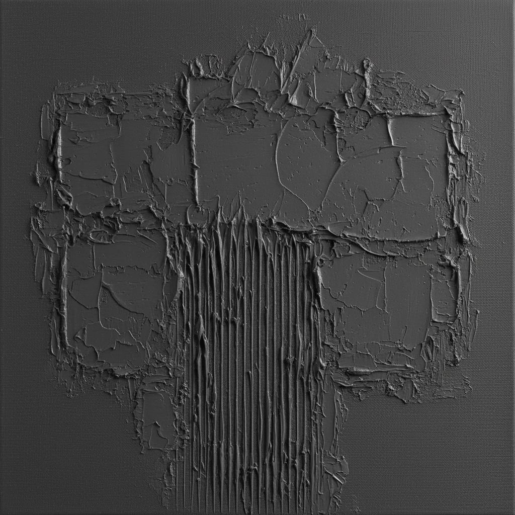 Monolithic Shadows: A Singular Study Of Fragmented Charcoal And Sculptural Relief — David Moreau