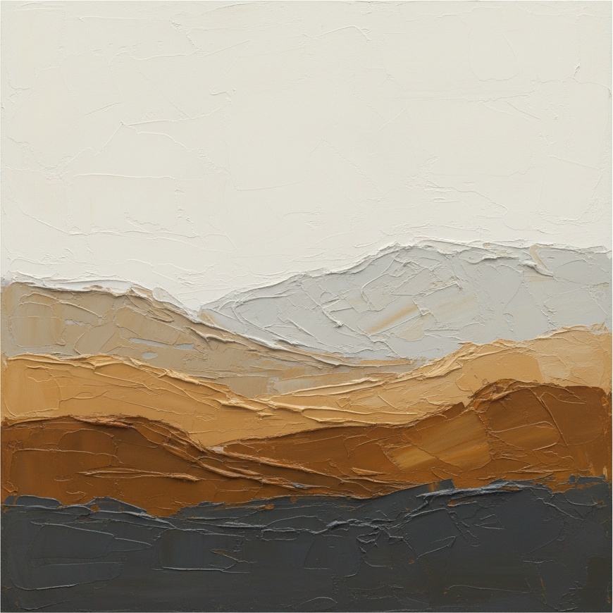 Stratified Silence: A Monumental Study Of Earthly Layers And Ethereal Light — Laurent Roche