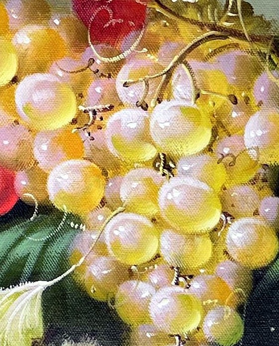 Classical Fruit Still Life With Wine