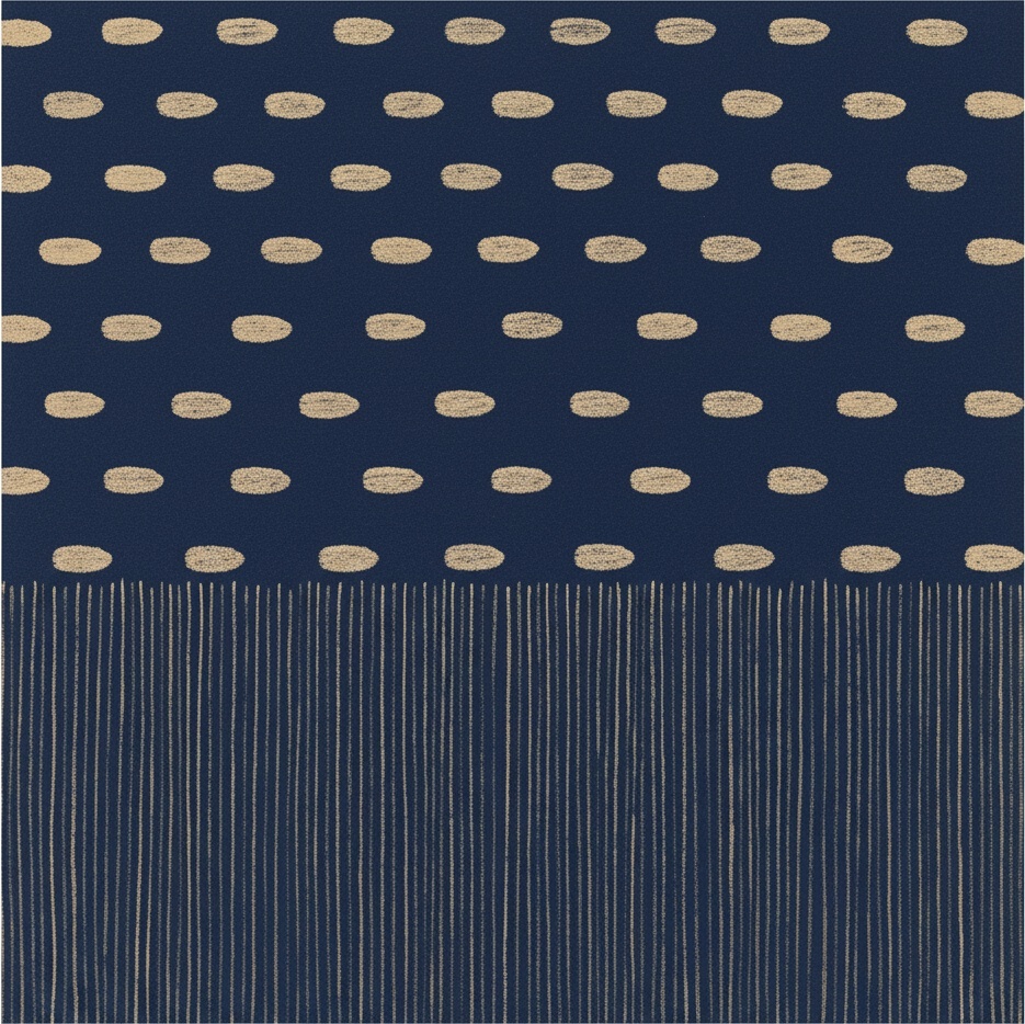 Echoes Of Midnight: A Meditative Study In Champagne Gold And Navy Blue — Laurent Fontaine