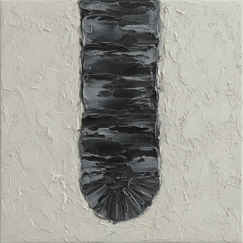 Charcoal Strata Within A Bone White Expanse — David Moreau
