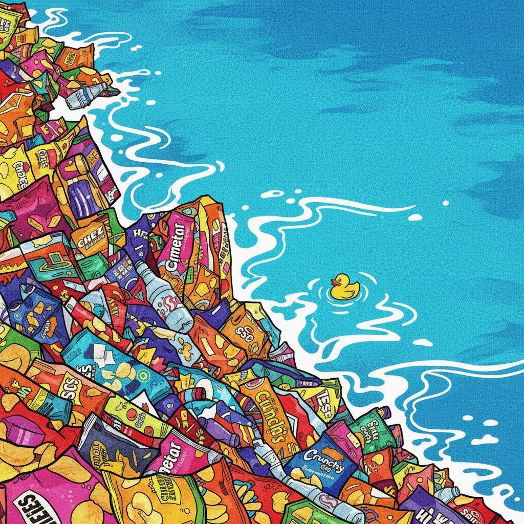 Fragmented Echoes Of Color Amidst The Infinite Cerulean Tide — Louis Cartier