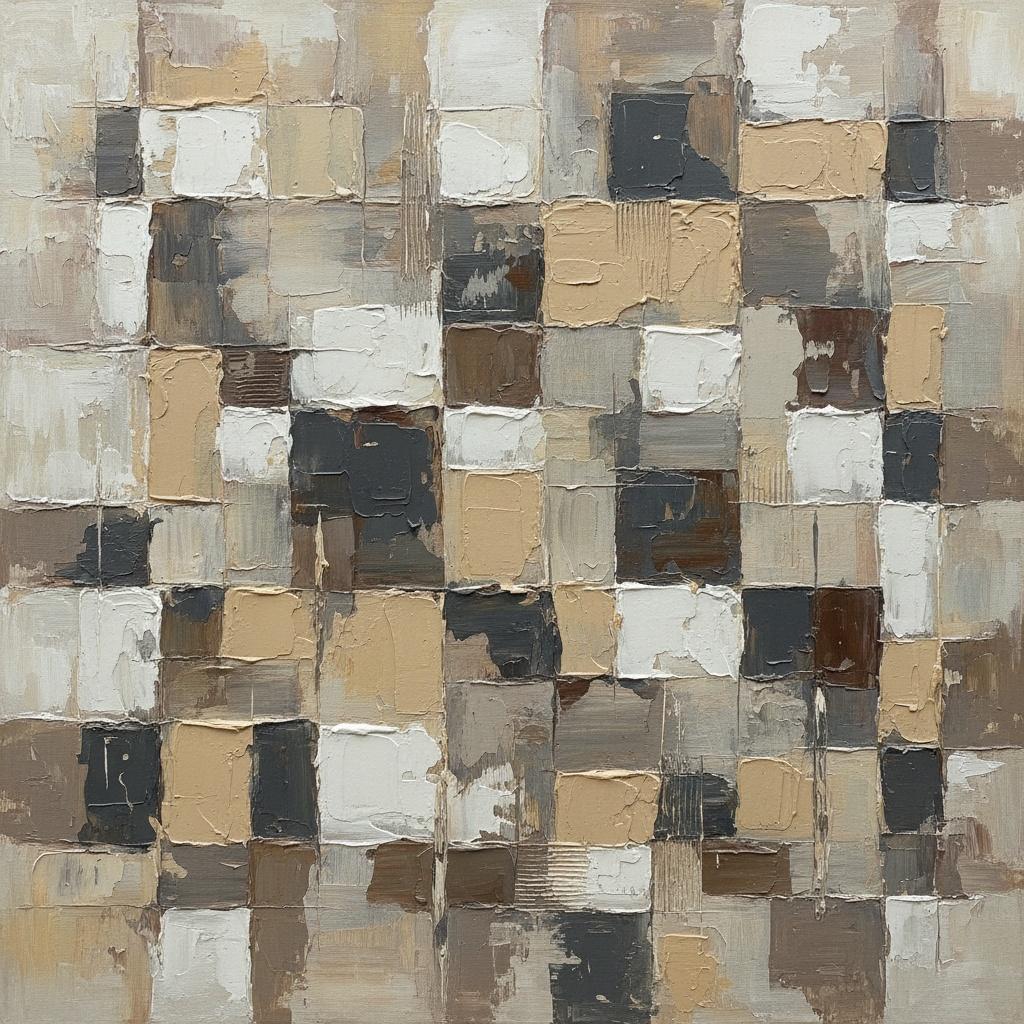 Tectonic Silence: A Monumental Study In Fragmented Geometry And Textured Earth Strata — David Moreau