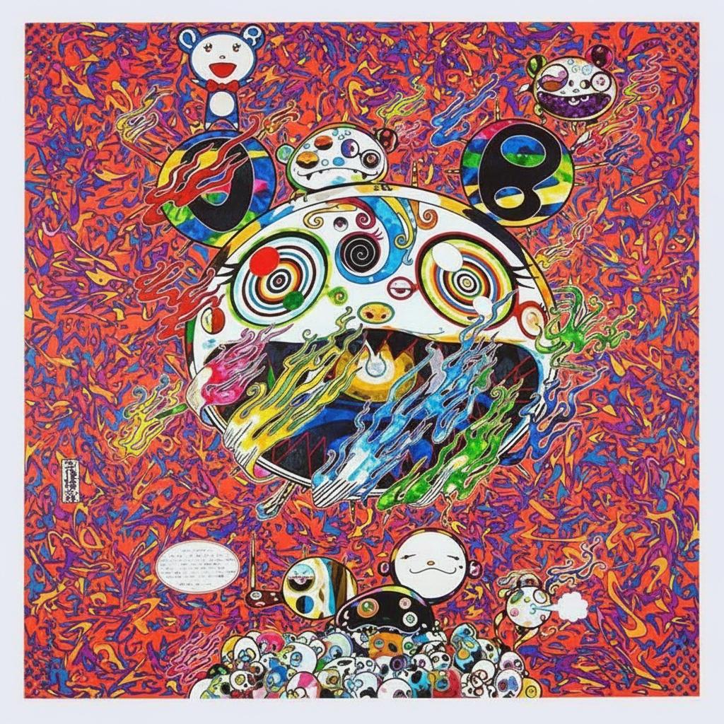 Celestial Vortex Of Prismatic Chaos: A Singular Symphony Of Radiant Kinetic Energy — Caroline Pelletier