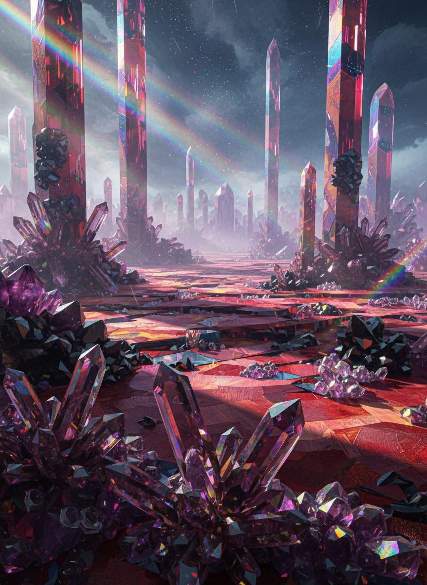 Prismatic Silence In The Amethyst Void — Hélène Dubois