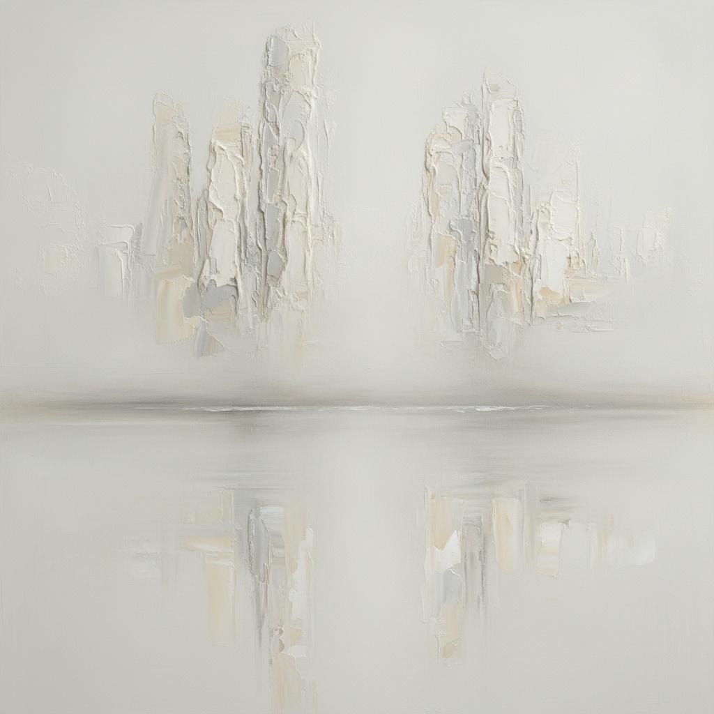 Ethereal Alabaster Horizon: A Meditative Study In Sculptural Light And Silent Reflection — David Moreau