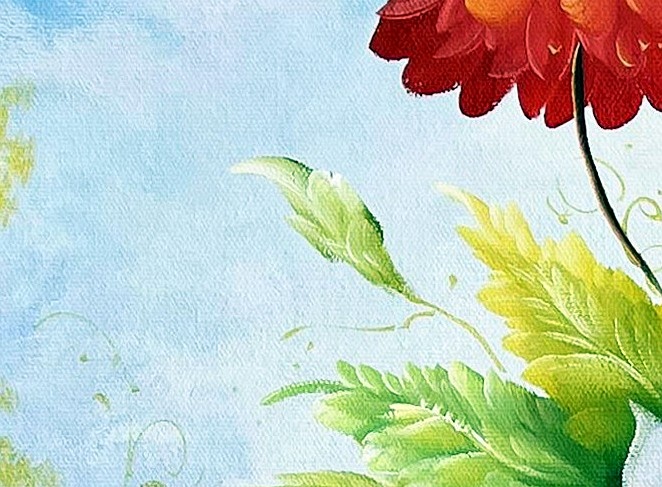 Romantic Floral Still Life with Peonies - detail