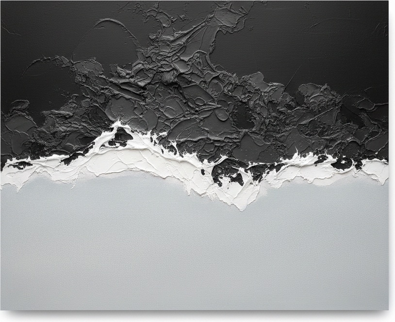 Monolithic Void And The Fractured Edge Of A Primordial Winter Horizon — David Moreau