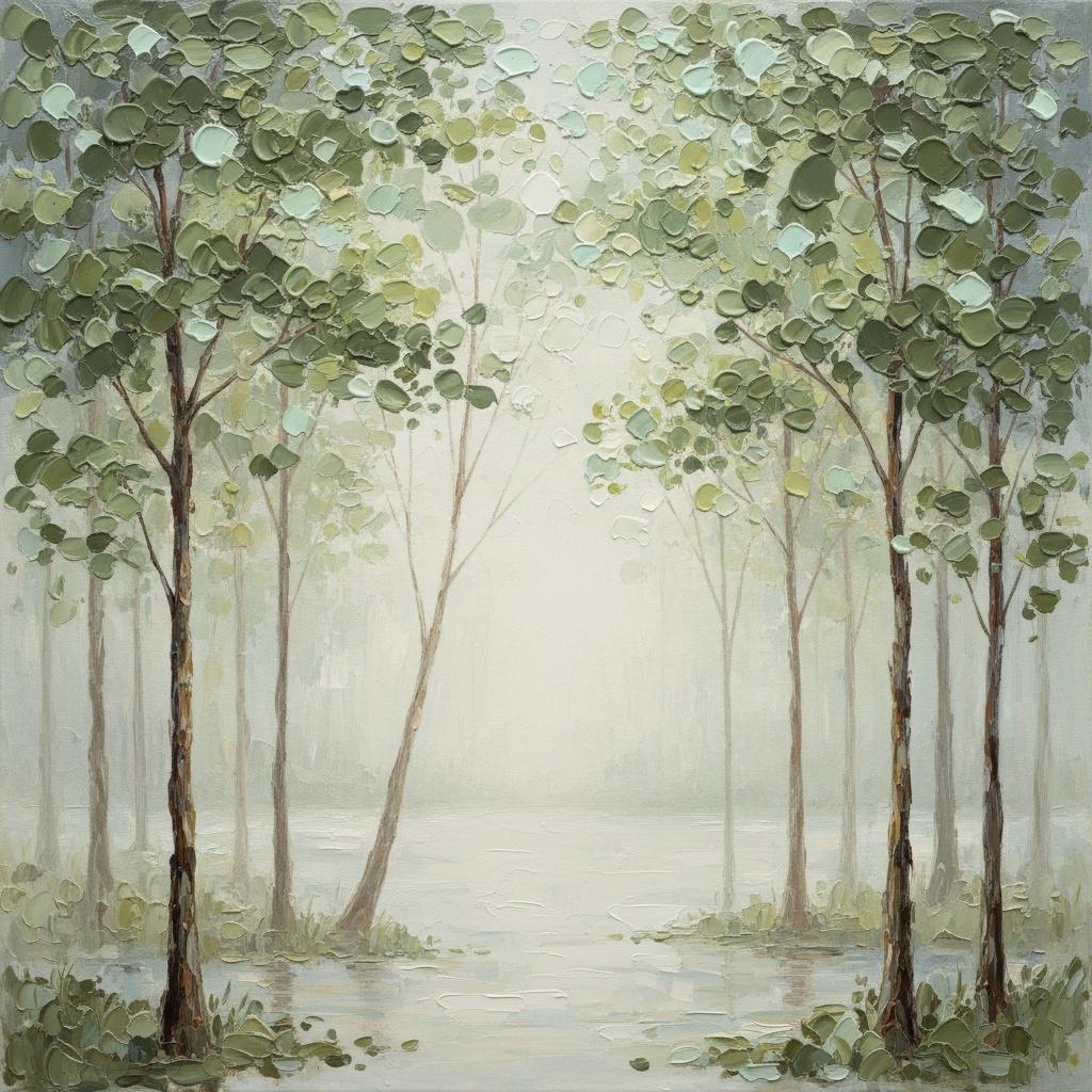 Ethereal Sage Mist: A Singular Study Of Serenity And Sculptural Light — Laurent Fontaine