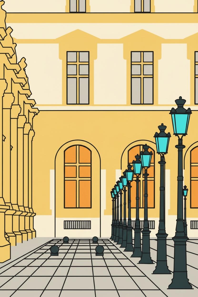 Golden Perspective: The Rhythm Of Ochre Streets — Vincent Garnier