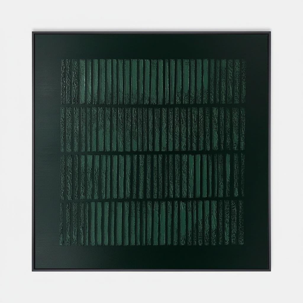 Monolithic Rhythms In Emerald And Obsidian: A Meditative Study Of Ancient Textures — David Moreau