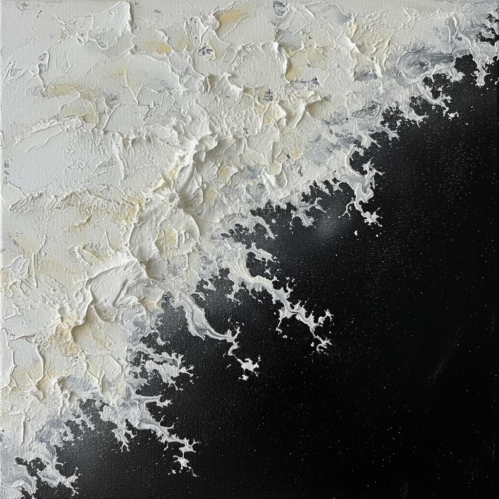 Ephemeral Fractures Of Light Amidst The Infinite Monochromatic Void — David Moreau