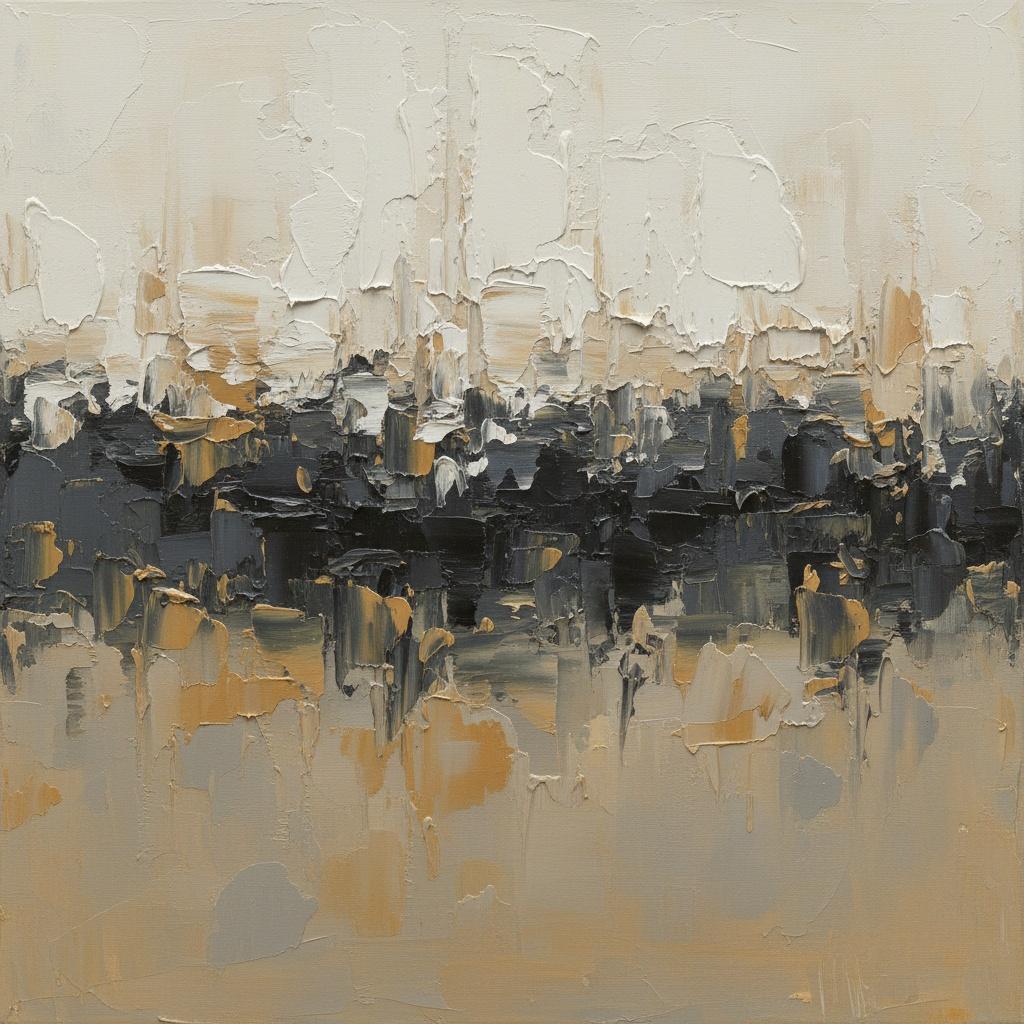 Ethereal Horizon: A Monolithic Study Of Textured Earth And Charcoal Shadows — Laurent Fabre