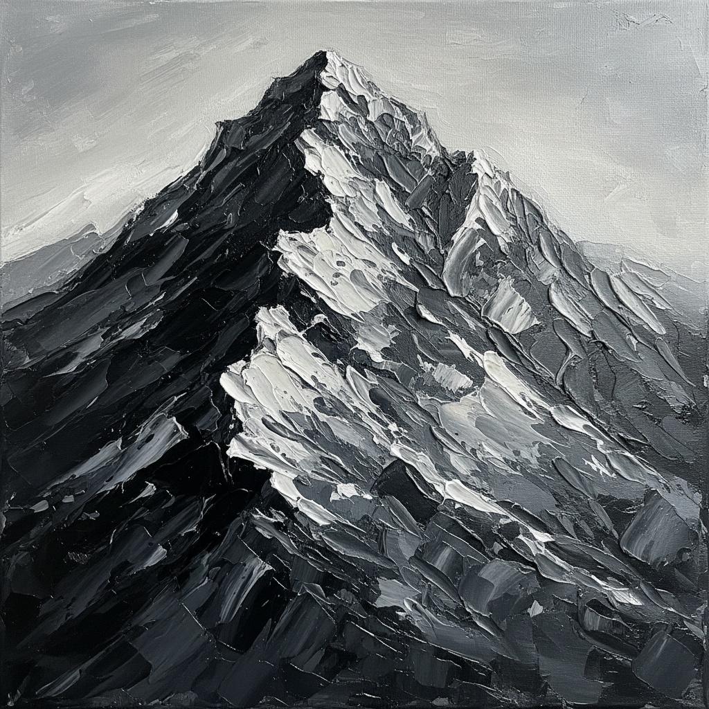 Shadowed Tectonics: A Monumental Study Of Obsidian Peaks And Sculpted Light — Christian Noiret